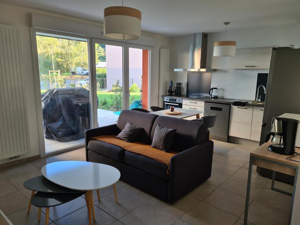 L'Instant Leman - T2 3 Etoiles A 5Min De Thonon Et Evian Avec Terrasse Et Jardin A 100M Du Lac Publier Luaran gambar